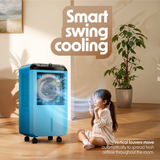 Cellecor Airgo CE- 25L Air Cooler with 25L Water Tank - Ocean Green