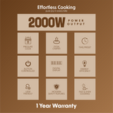 Cellecor CE06IND 2000W Induction Cooktop