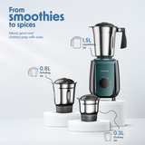 Cellecor 600W Mixer Grinder | CMG60WH | CMG60GR