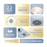 Cellecor CMK22 Cook Box Multi-Cook Kettle - 2.2L