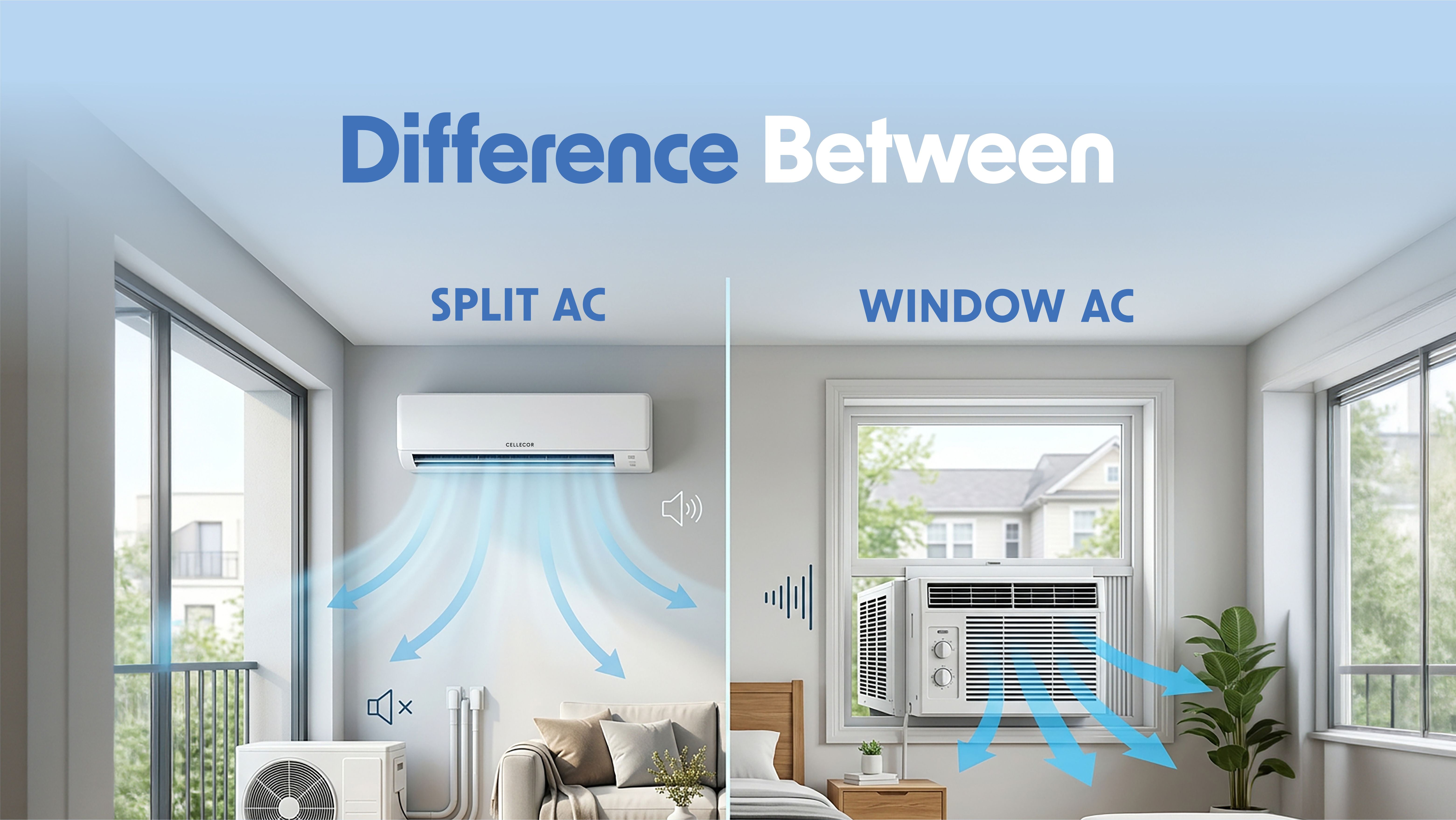 Split AC vs Window AC: Which one to choose? – Cellecor