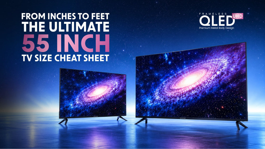From Inches to Feet: The Ultimate 55 Inch TV Size Cheat Sheet