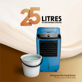 Cellecor Airgo CE- 25L Air Cooler with 25L Water Tank - Ocean Green