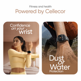 Cellecor Lumora E5 Plus Bluetooth Calling Smartwatch - Black