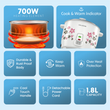 Cellecor Cook Ease Electric Rice Cooker - 1.8L