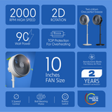 Cellecor AeroElite CPF105L High-Speed Pedestal Fan