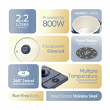 Cellecor CMK22 Cook Box Multi-Cook Kettle - 2.2L