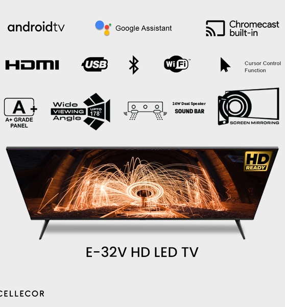 Cellecor Smart TV E-32P (32 inch)