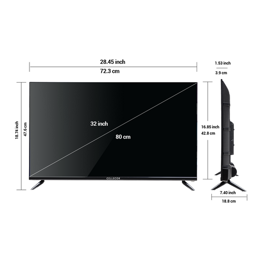 Cellecor Smart TV E-32X (32 inch)