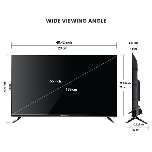 Cellecor CE-55U PRO 4K UHD QLED Smart Tv
