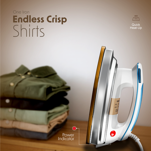 Cellecor Ironix Dry Iron CDIHW10-WH